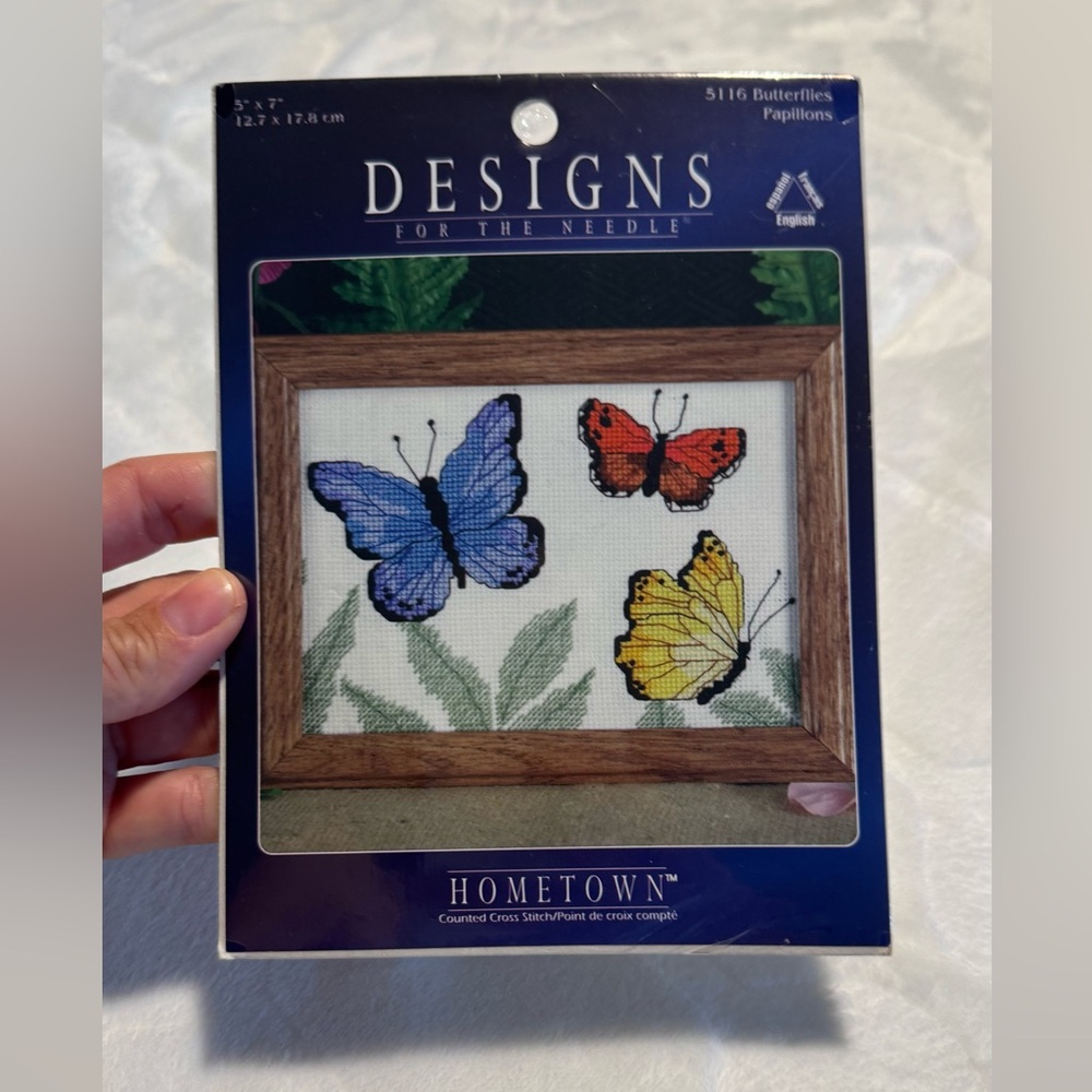 Butterfly Cross Stitch Kit 5x7